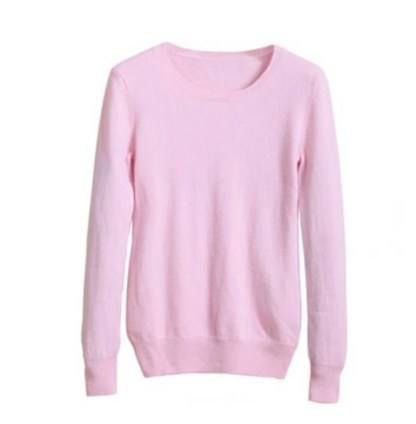 Women's Soft Stretch Knit Pullover Sweater