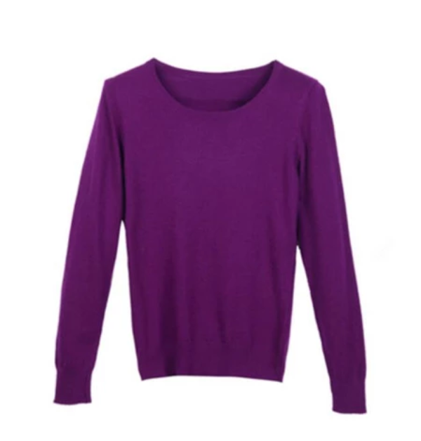 Women's Soft Stretch Knit Pullover Sweater