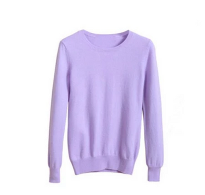Women's Soft Stretch Knit Pullover Sweater