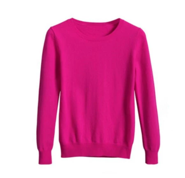 Women's Soft Stretch Knit Pullover Sweater
