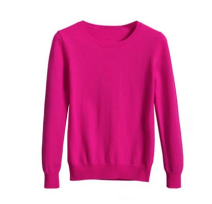 Women's Soft Stretch Knit Pullover Sweater
