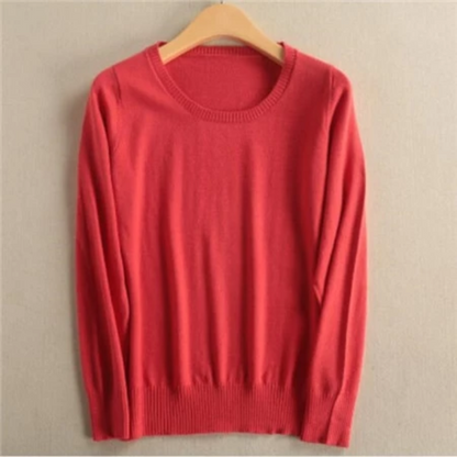 Women's Soft Stretch Knit Pullover Sweater