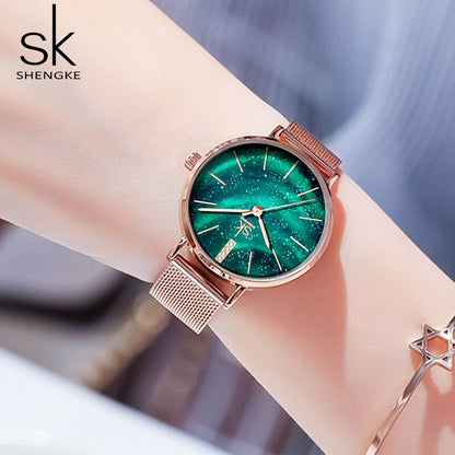 Women's Starry Stainless Steel Strap Quartz Watch