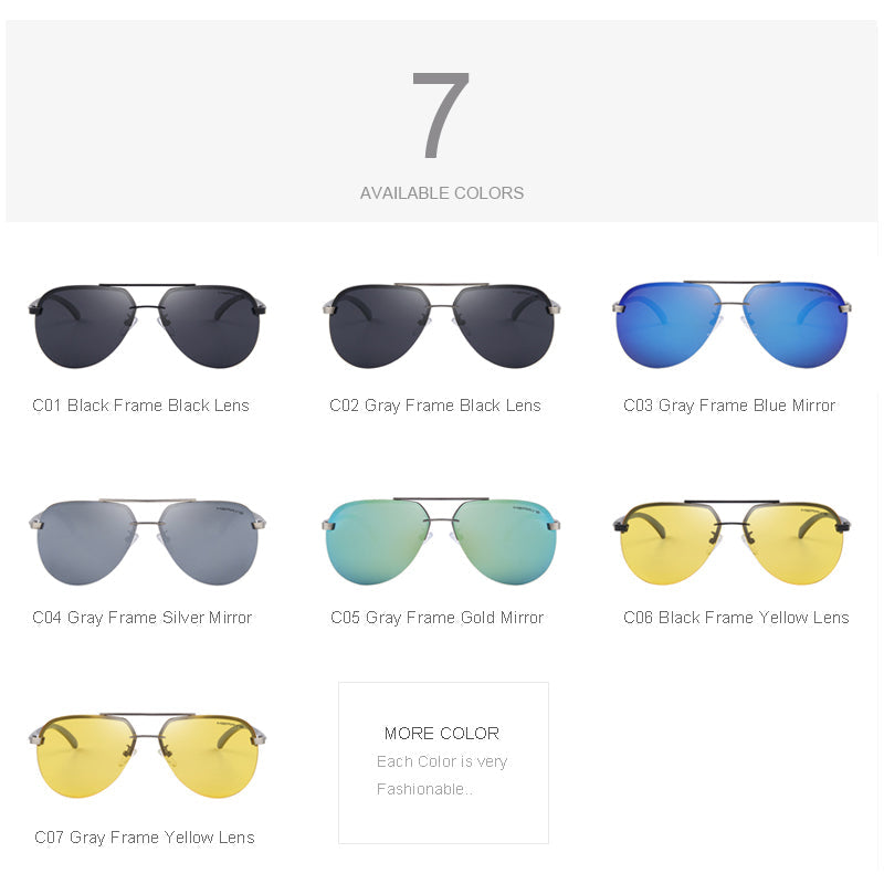 MERRY'S Brand Men 100% Polarized Aluminum Alloy Frame Sunglasses Fashion Men's Driving Sunglasses S'8281