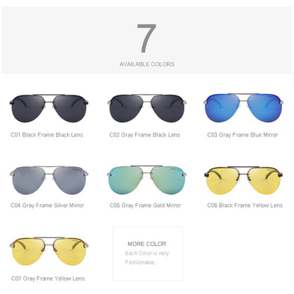 MERRY'S Brand Men 100% Polarized Aluminum Alloy Frame Sunglasses Fashion Men's Driving Sunglasses S'8281
