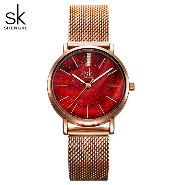 Women's Starry Stainless Steel Strap Quartz Watch