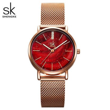 Women's Starry Stainless Steel Strap Quartz Watch