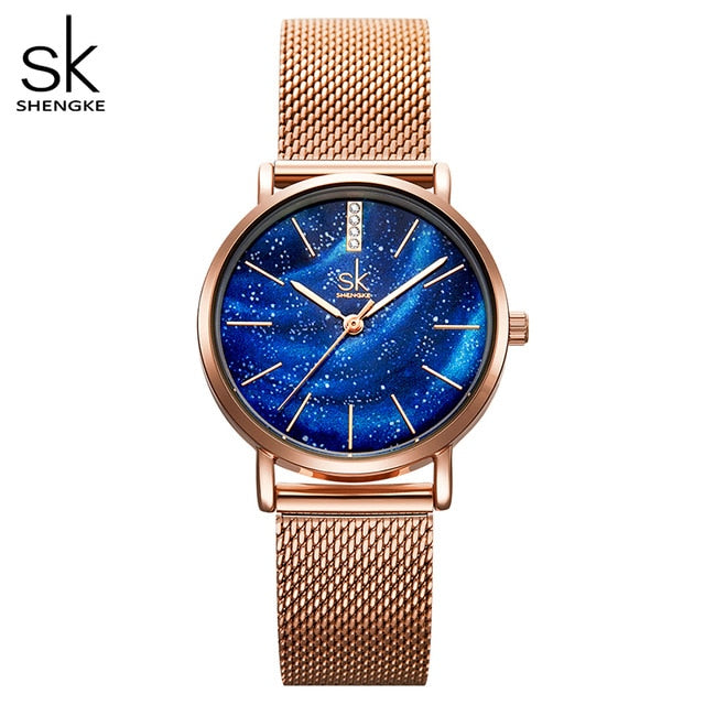 Women's Starry Stainless Steel Strap Quartz Watch