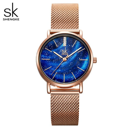 Women's Starry Stainless Steel Strap Quartz Watch