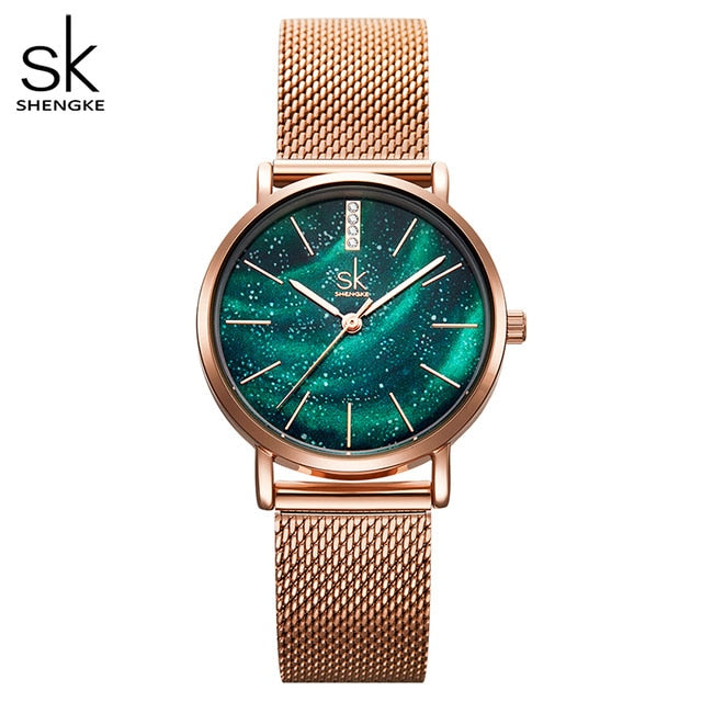 Women's Starry Stainless Steel Strap Quartz Watch