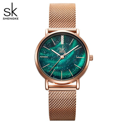 Women's Starry Stainless Steel Strap Quartz Watch
