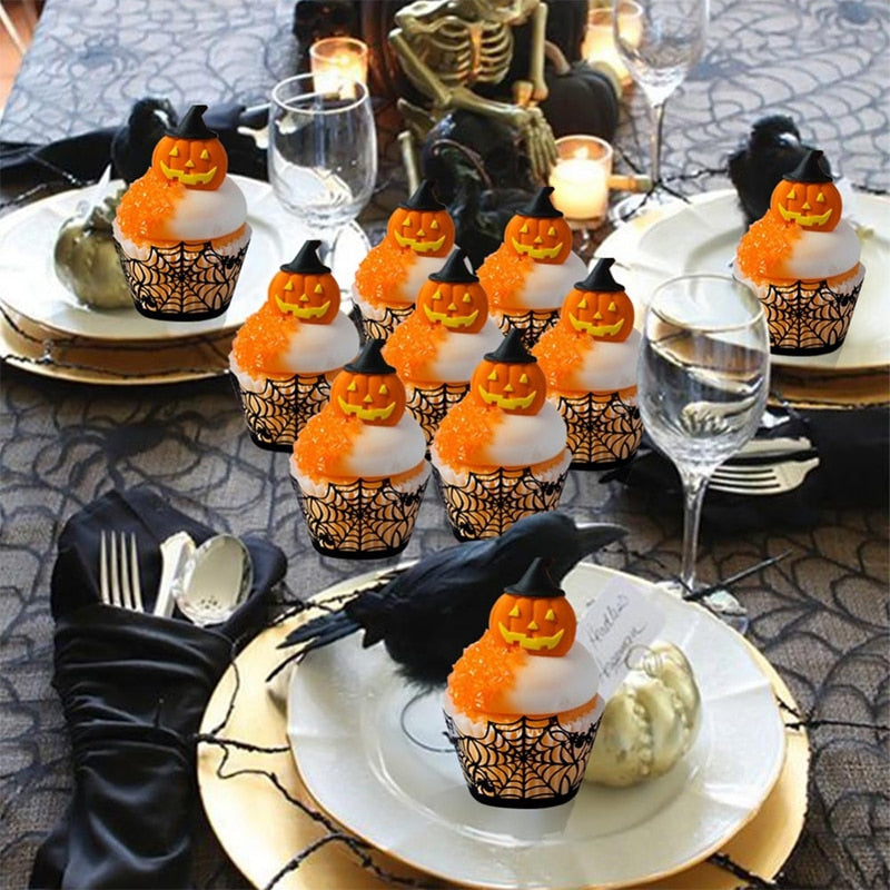 Cupcake Wrapper Halloween Prop Decorations and Balloons