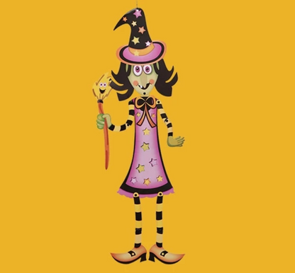 Witch Halloween Prop Decorations and Balloons