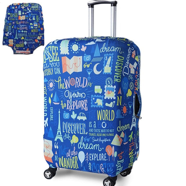 Protective Thick Luggage Travel Suitcase Cover with Zipper