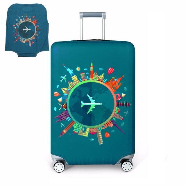 Protective Thick Luggage Travel Suitcase Cover with Zipper