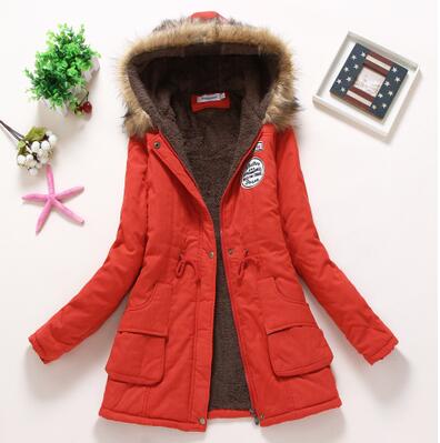Women's Casual Warm Thick Hooded Parka Jacket