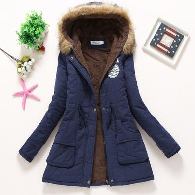 Women's Casual Warm Thick Hooded Parka Jacket