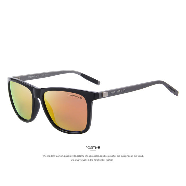 MERRY'S Unisex Retro Aluminum Sunglasses Polarized Lens Vintage Sun Glasses For Men/Women S'8286