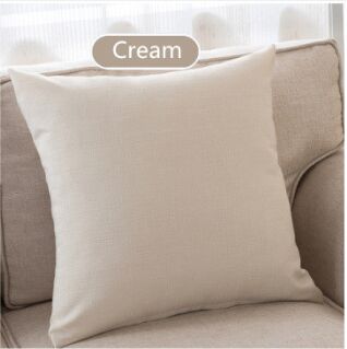 Modern Solid Cotton Linen Sofa Cushion Embrace Pillow 45x45cm/17.7x17.7''  Throw pillow Home Decoration Pillow Seat cushion