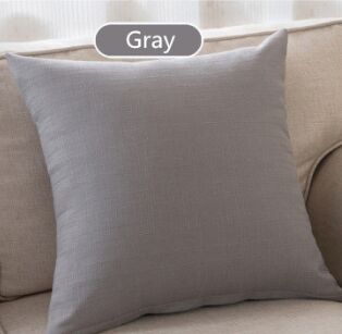 Modern Solid Cotton Linen Sofa Cushion Embrace Pillow 45x45cm/17.7x17.7''  Throw pillow Home Decoration Pillow Seat cushion