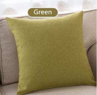 Modern Solid Cotton Linen Sofa Cushion Embrace Pillow 45x45cm/17.7x17.7''  Throw pillow Home Decoration Pillow Seat cushion