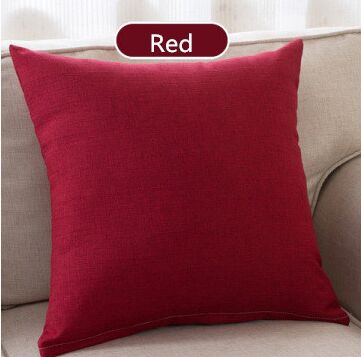 Modern Solid Cotton Linen Sofa Cushion Embrace Pillow 45x45cm/17.7x17.7''  Throw pillow Home Decoration Pillow Seat cushion