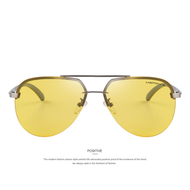 MERRY'S Brand Men 100% Polarized Aluminum Alloy Frame Sunglasses Fashion Men's Driving Sunglasses S'8281