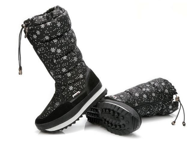 Lace-Up Zipper High Leg Female Winter Boots female