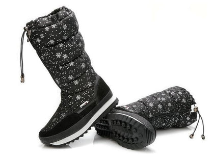 Lace-Up Zipper High Leg Female Winter Boots female