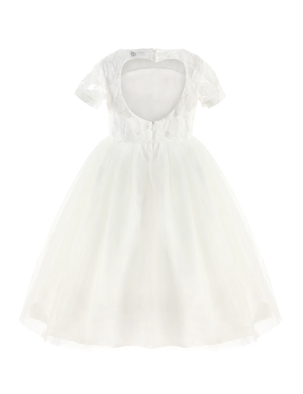 iiniim Brand New Flower Girl Dresses White Ivory Real Party Pageant Communion Dress Little Girls Kids Children Dress for Wedding
