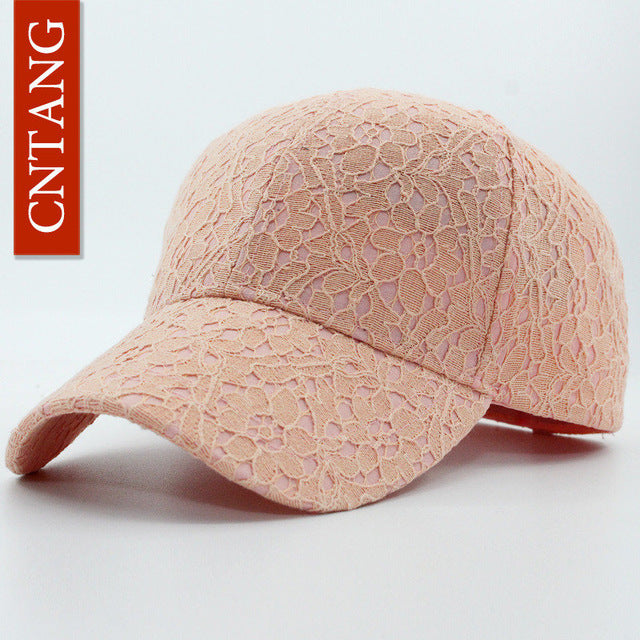Women's Summer Lace Mesh Snapback Baseball Cap