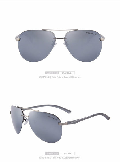 MERRY'S Brand Men 100% Polarized Aluminum Alloy Frame Sunglasses Fashion Men's Driving Sunglasses S'8281