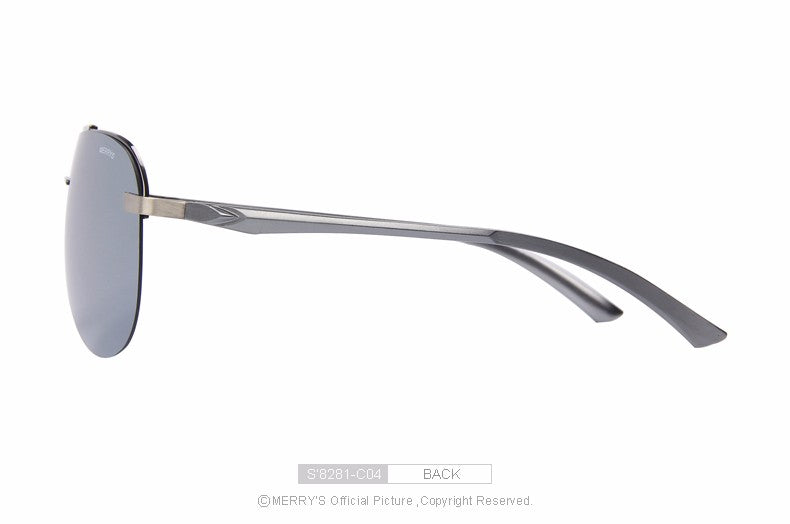 MERRY'S Brand Men 100% Polarized Aluminum Alloy Frame Sunglasses Fashion Men's Driving Sunglasses S'8281