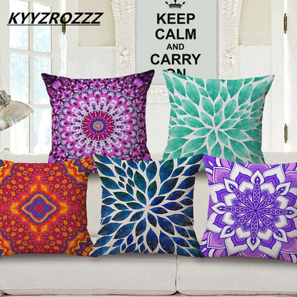 African National Stripe Bohemian Style Geometric Home Decorative Throw Pillow Covers Linen Ethnic Cushion Cover Case 45cm*45cm