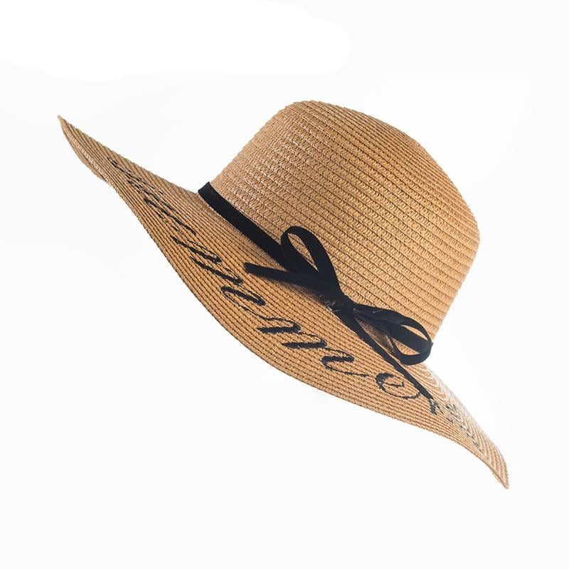 Outdoor Wide Brim Straw Hat