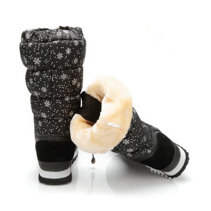 Lace-Up Zipper High Leg Female Winter Boots female