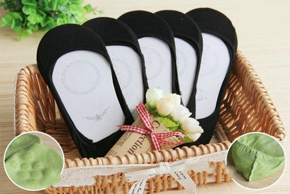 5 Pairs Women Short Summer Slipper Socks Ladies Invisible