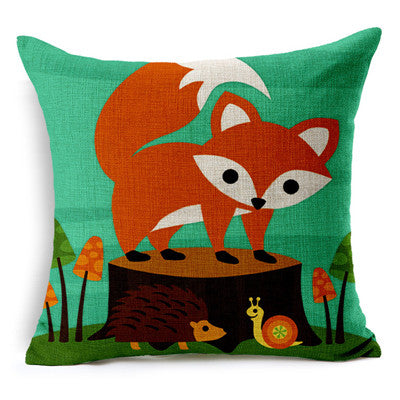 Fashion Cushion Cases Home Decoration Throw Pillow Cover Cars European Red Foxes For Throw Pillow
