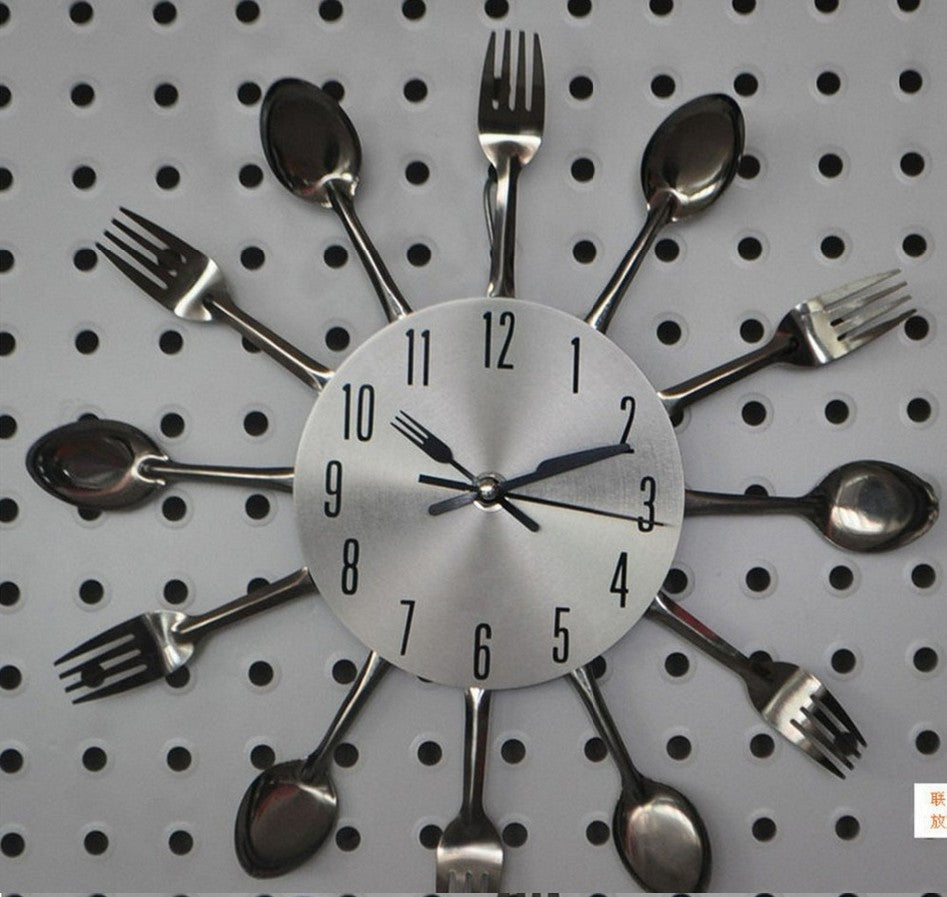 fashion surface Stainless steel wall Quartz clocks diy home decor stickers clock living room