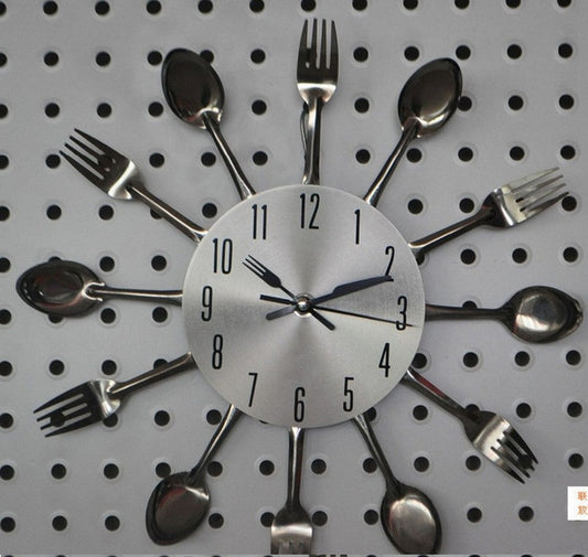fashion surface Stainless steel wall Quartz clocks diy home decor stickers clock living room