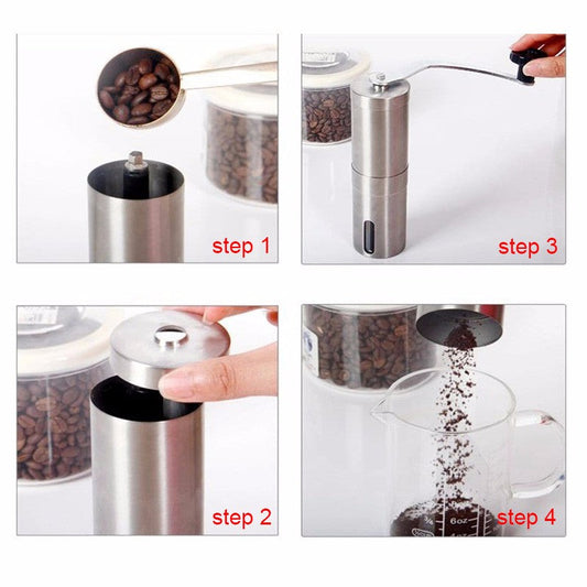 Stainless Steel Manual Mill Coffee Grinder
