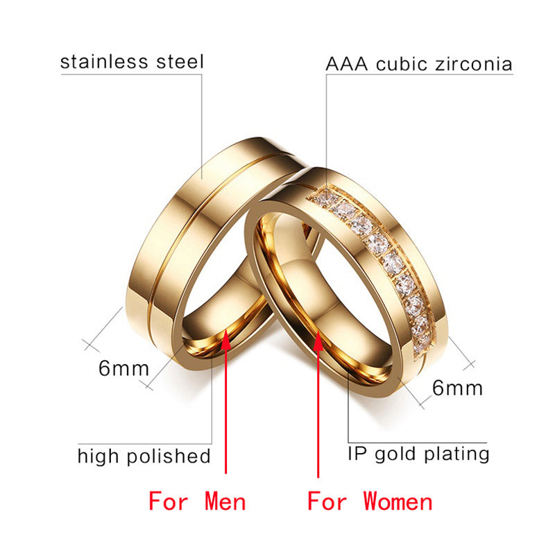 Men's & Women's Wedding Bands with Channel Settings