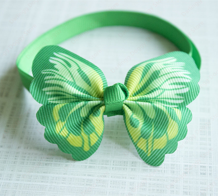 100 Piece: Adjustable Pet Butterfly Bow Tie Collars