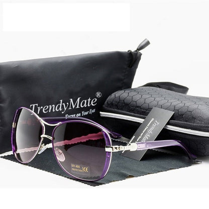 Oculos High Quality Sunglasses Women Glasses Vintage with Box Sunglasses Women Brand Designer Ladies Sun Glasses M071