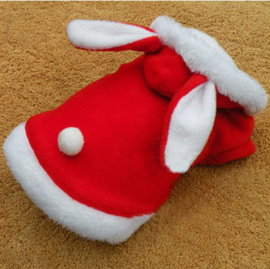 Warm Comfortable Thickened Cat Costumes Rabbit suit clothes windproof Pet Product Cute Bunny suit  For Cat Winter