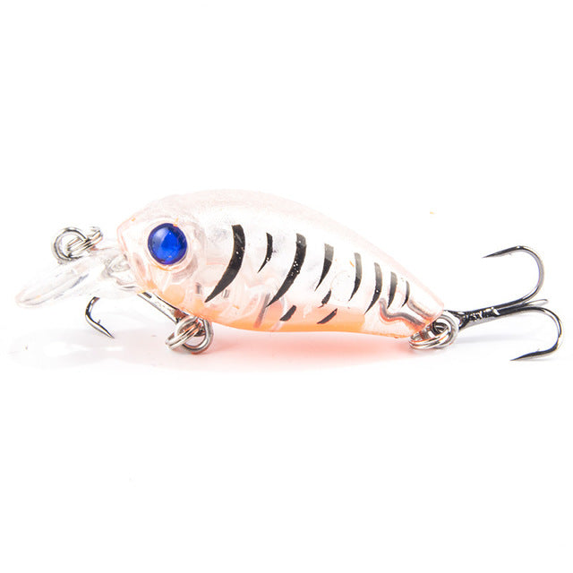 1PCS 4cm 4.5g Swim Fish Fishing Lure Artificial Hard Crank Bait topwater Wobbler Japan Mini Fishing Crankbait lure