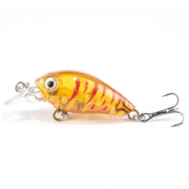 1PCS 4cm 4.5g Swim Fish Fishing Lure Artificial Hard Crank Bait topwater Wobbler Japan Mini Fishing Crankbait lure