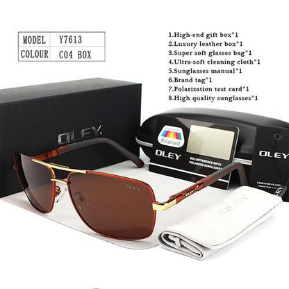 Men's UV400 Polarized Anti-Reflection Sport Sunglasses