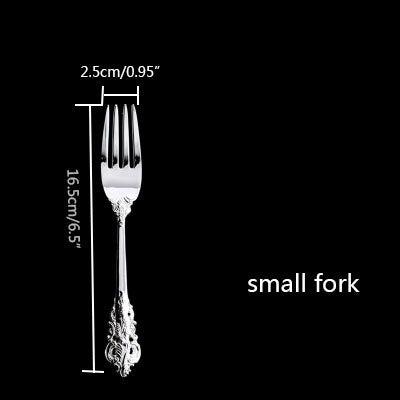 Luxury Western Silver Dinnerware Set Silverware Cutlery Dinnerspoon Steak Knife Fork Coffeespoon Kitchen Tableware Tools