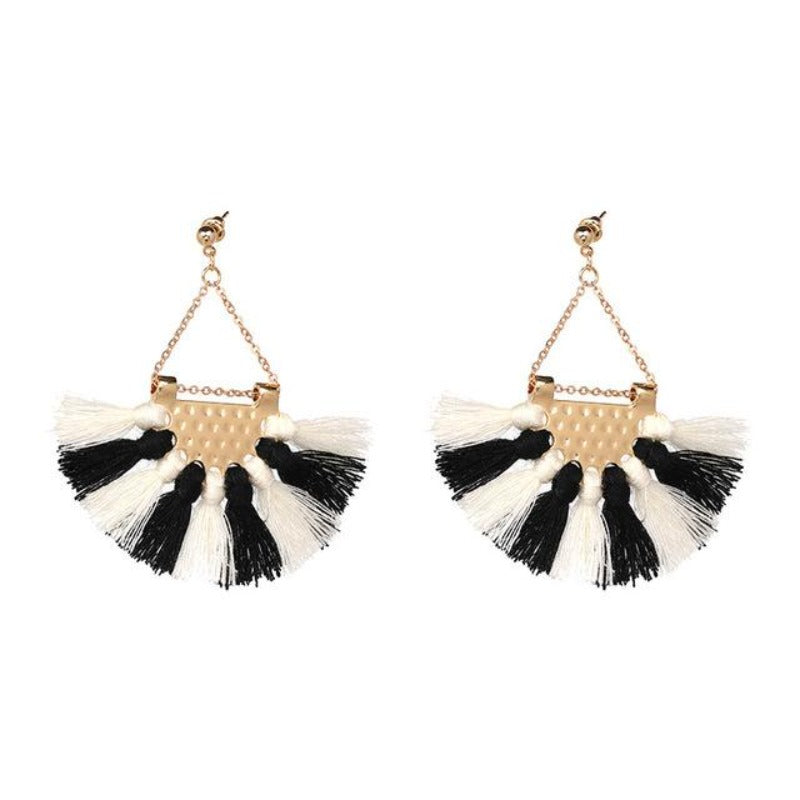 Women's Cotton Tassel Bohemia Earrings